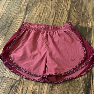 Nike athletic shorts with liner and drawstring inside